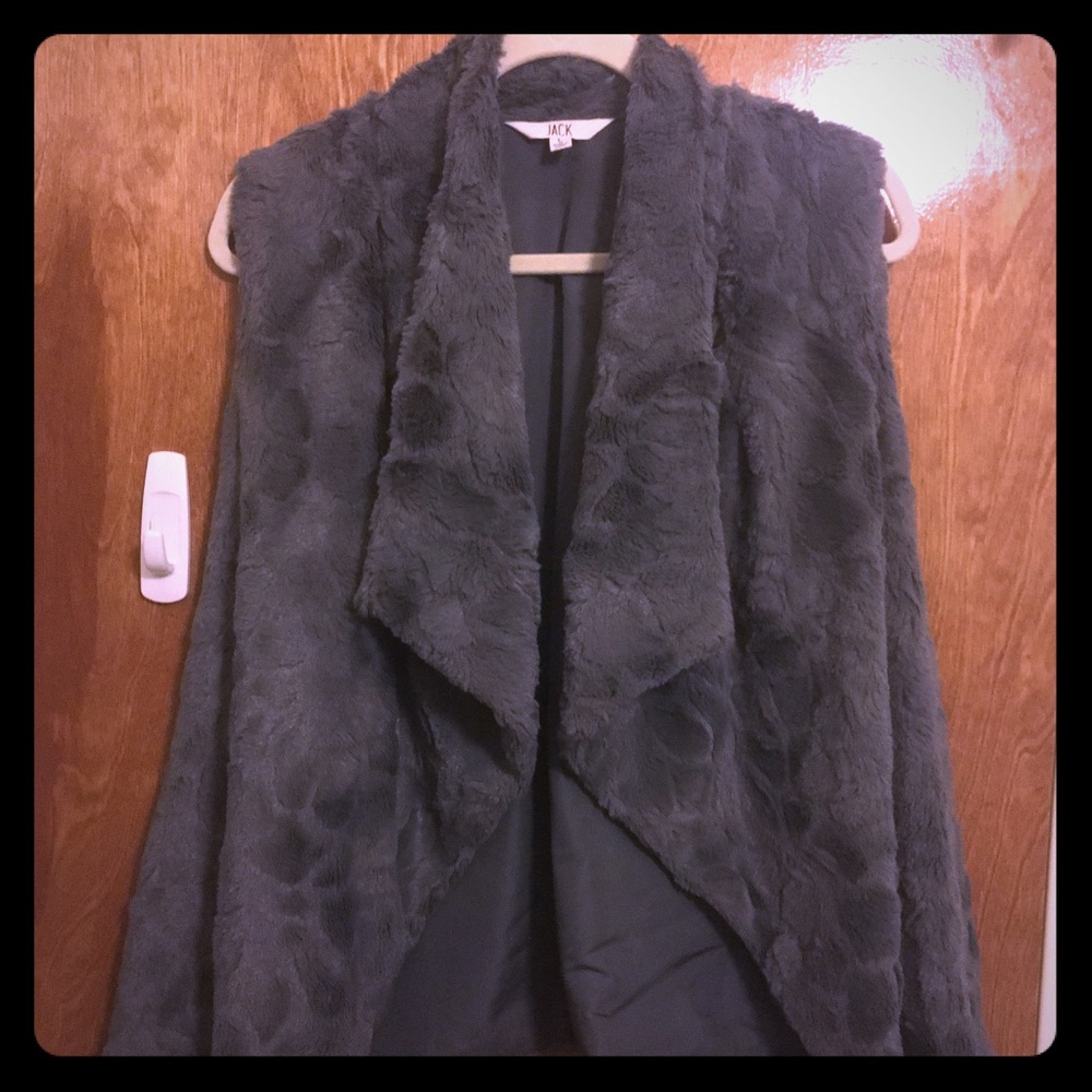 Cozy faux-fur layering vest